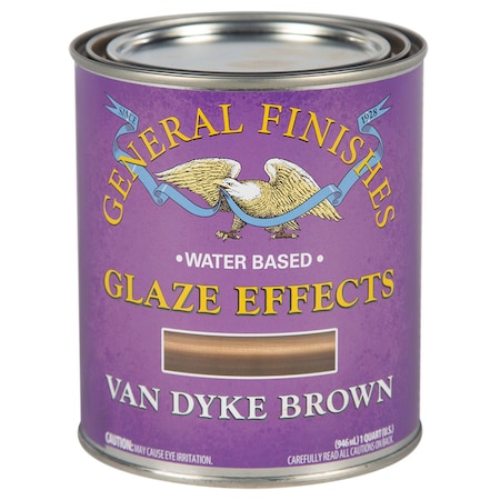 1 Qt Van Dyke Brown Glaze Effects Water-Based Translucent Color